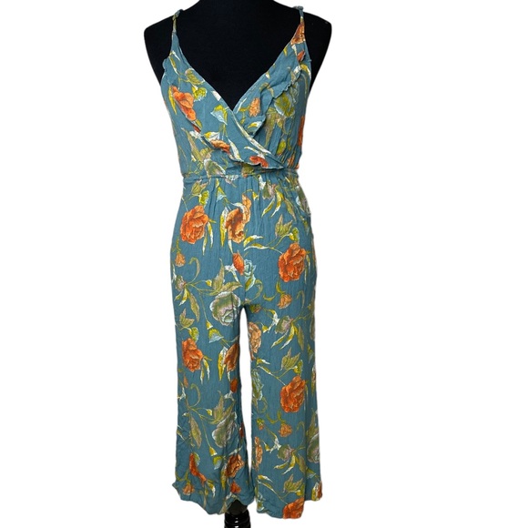 O'Neill Pants - O’Neill Floral Jumpsuit XS Blue Floral